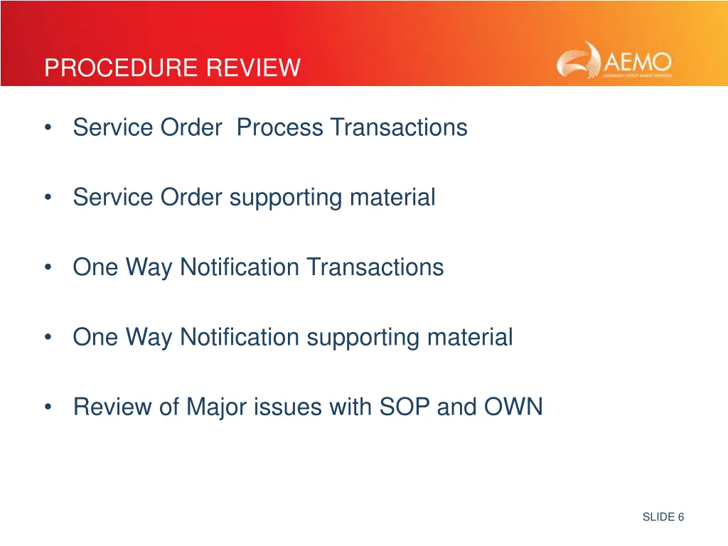 procedure review