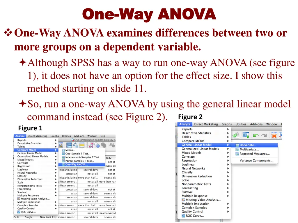 one one way anova way anova
