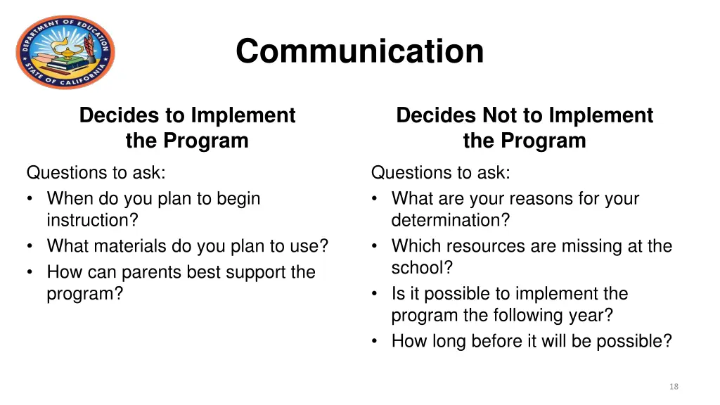 communication