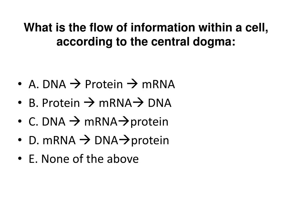 what is the flow of information within a cell