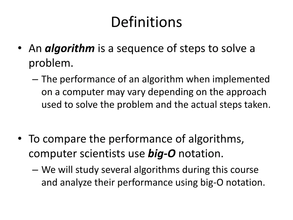 definitions