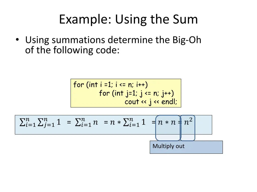 example using the sum 10