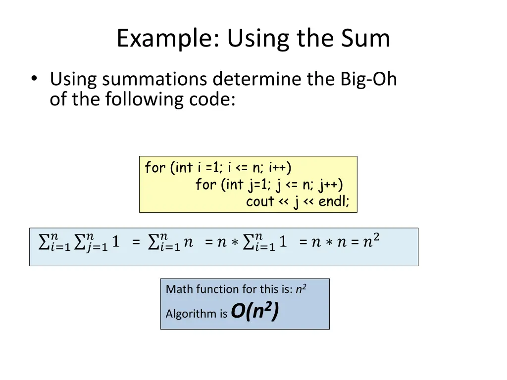 example using the sum 11