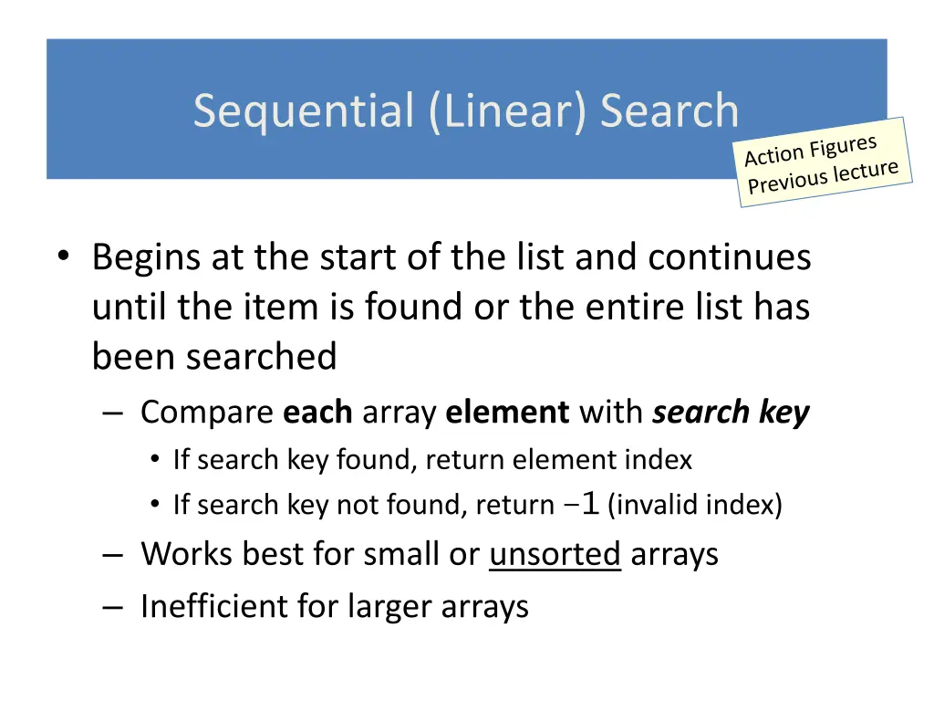 sequential linear search