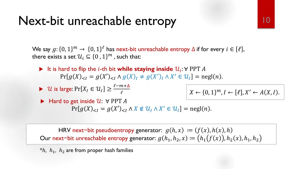 next bit unreachable entropy