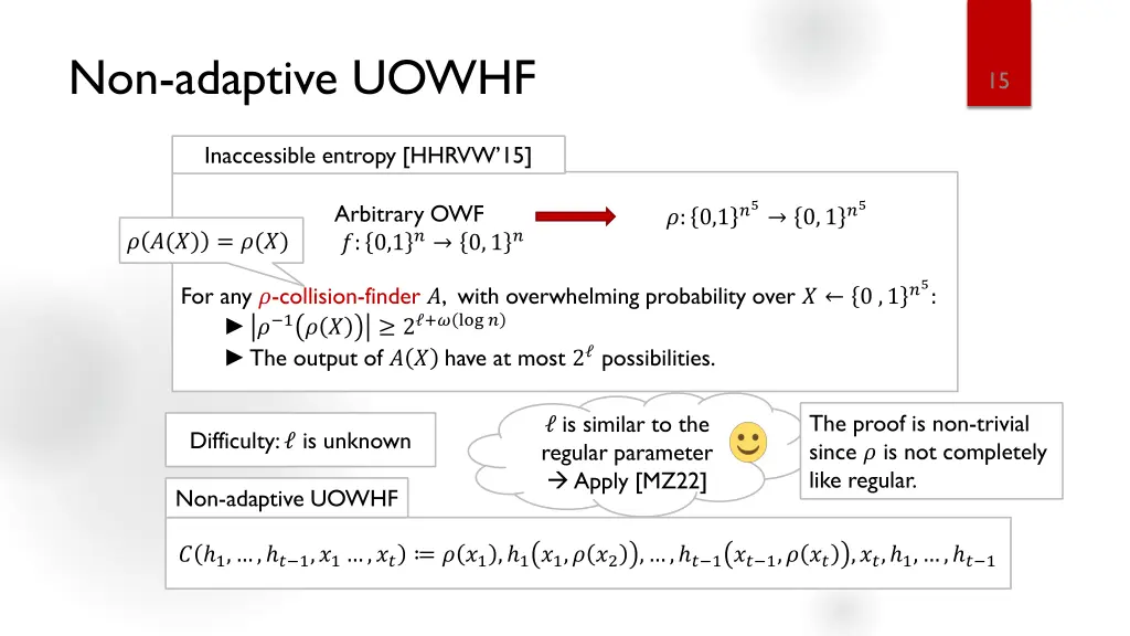 non adaptive uowhf 1