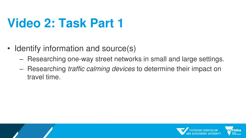 video 2 task part 1 1