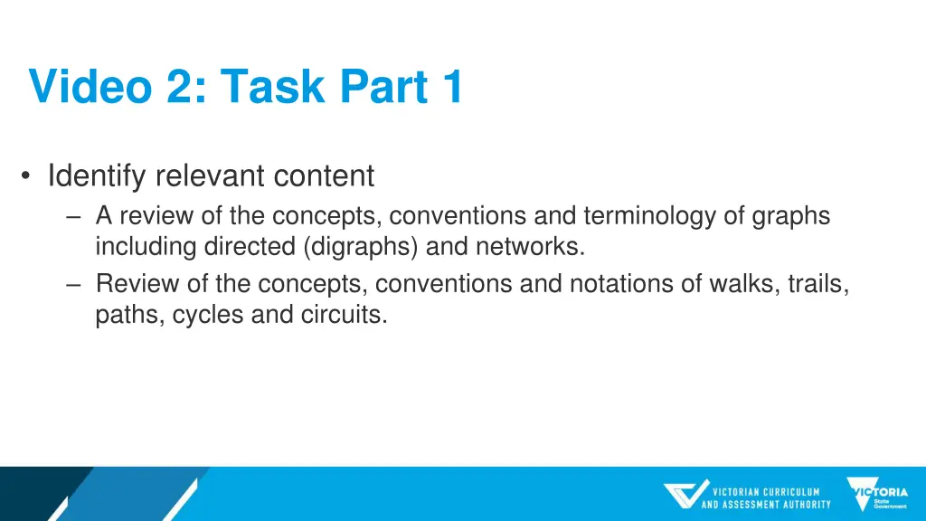 video 2 task part 1 3