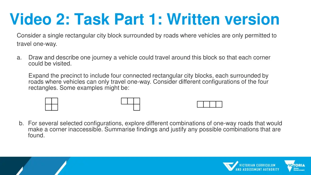 video 2 task part 1 written version