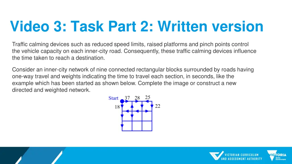 video 3 task part 2 written version