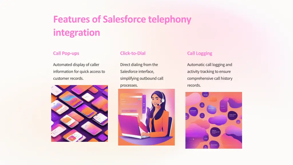 features of salesforce telephony integration