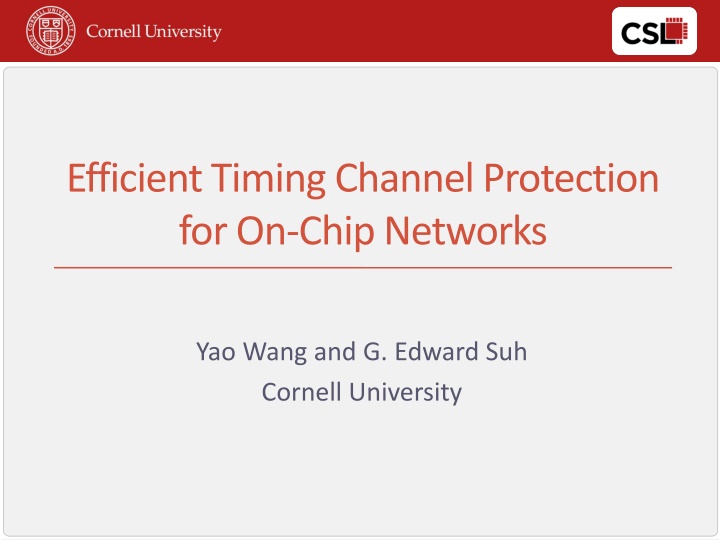 title efficient timing channel protection