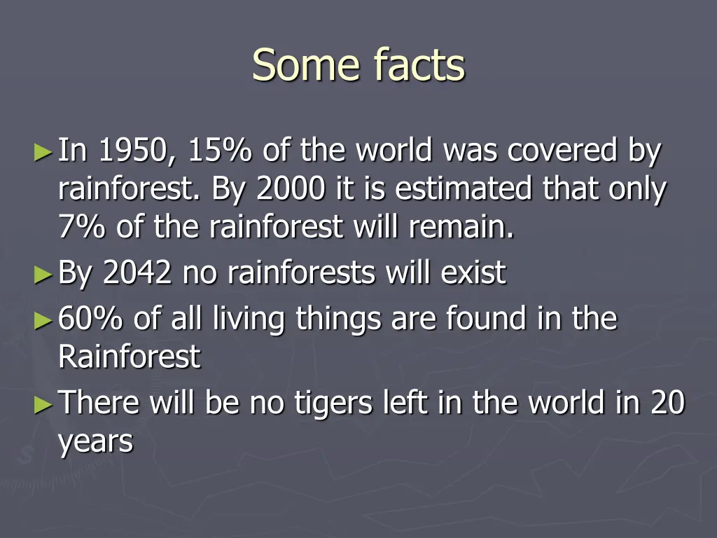 some facts