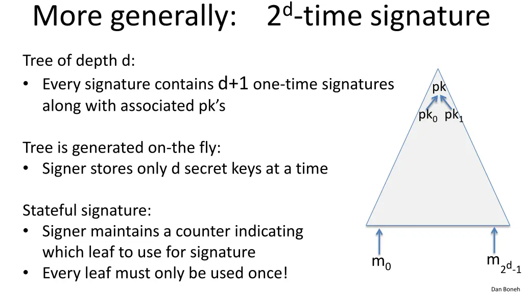 more generally 2 d time signature