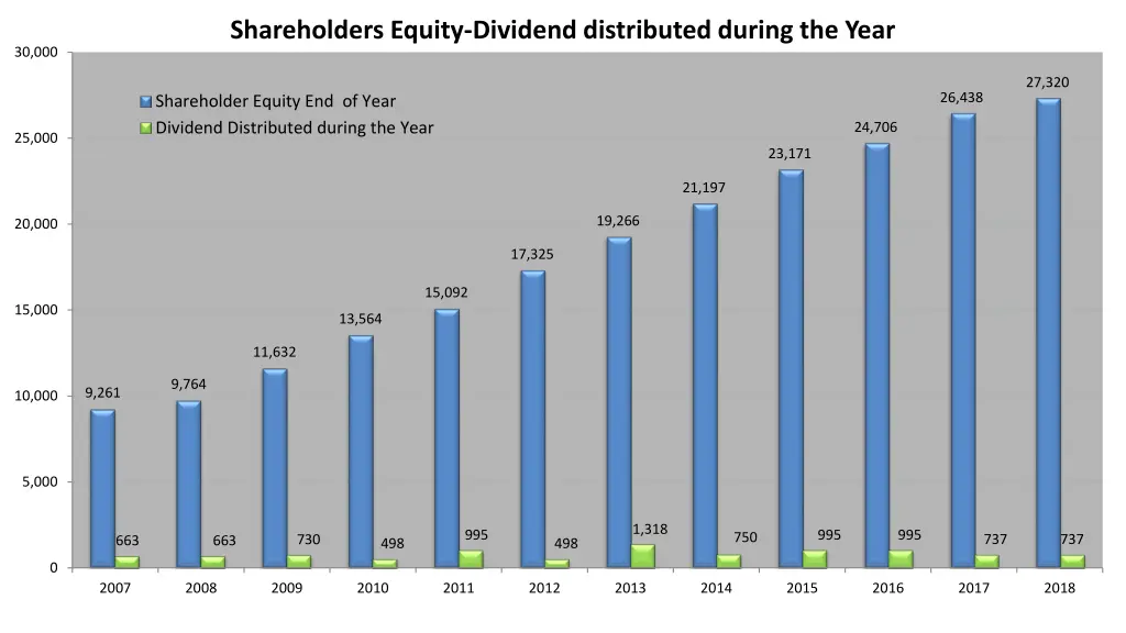 shareholders equity dividend distributed during