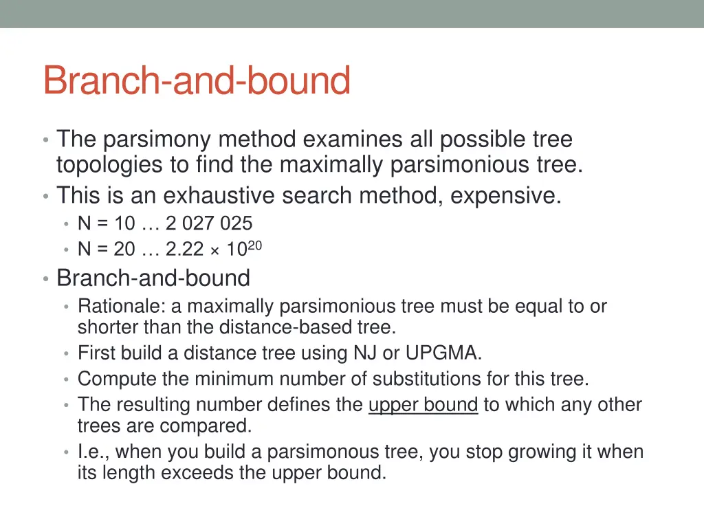 branch and bound