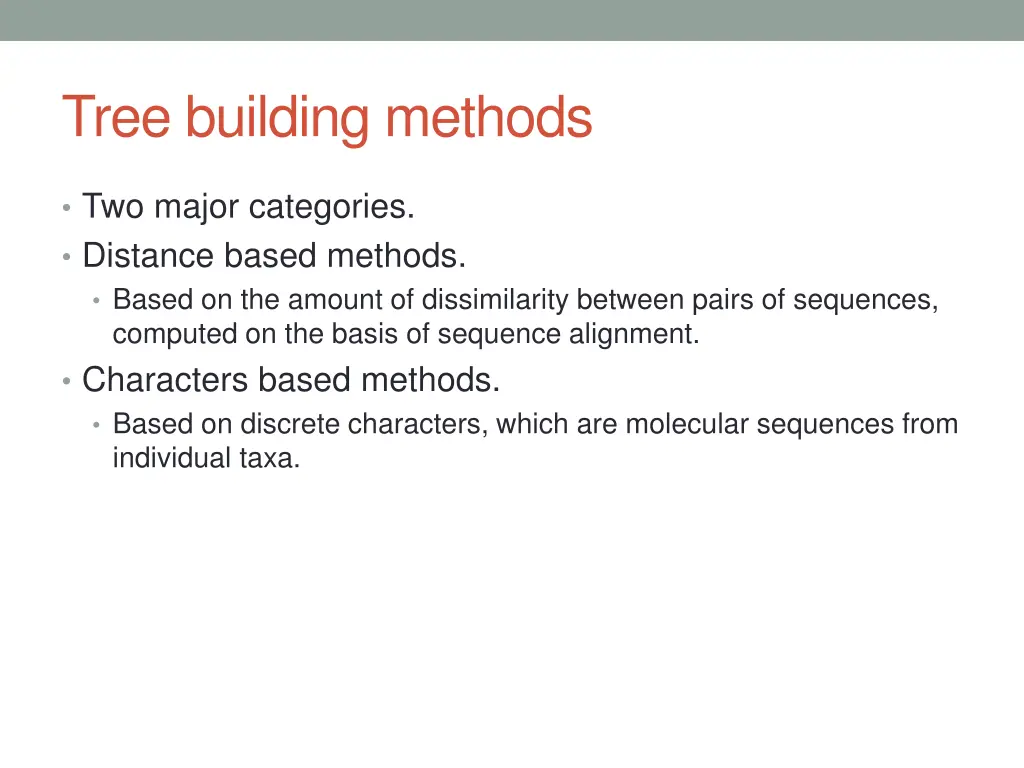 tree building methods