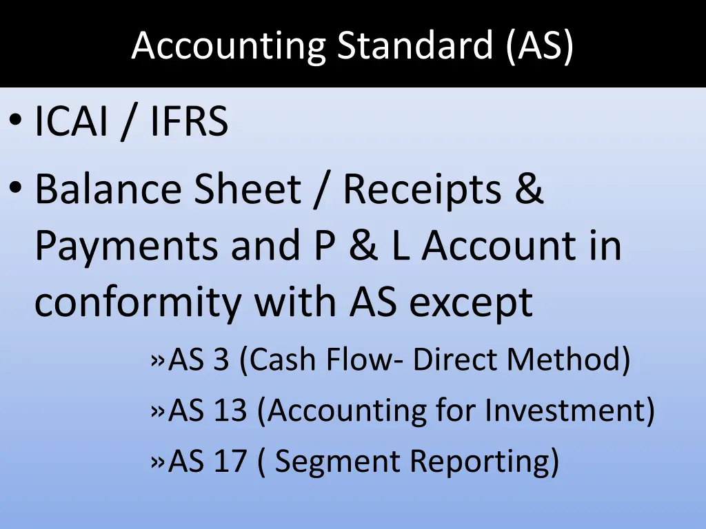 accounting standard as