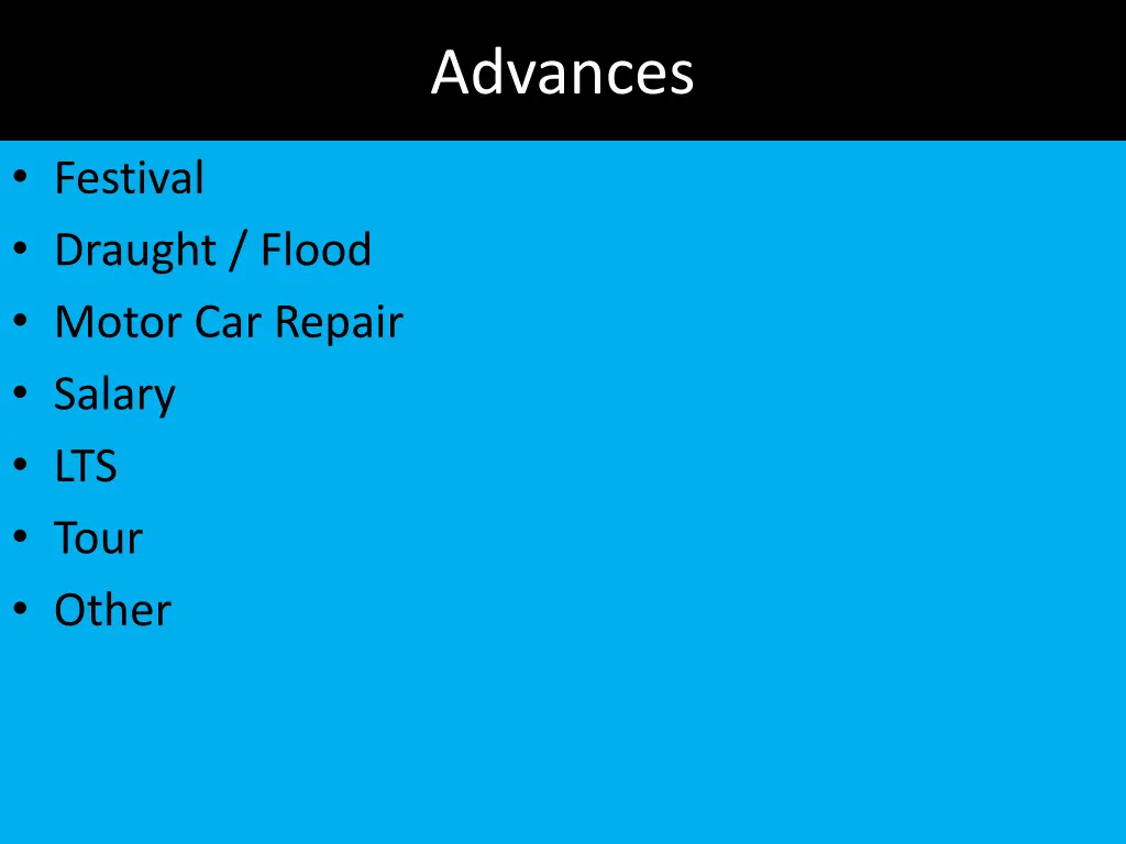 advances