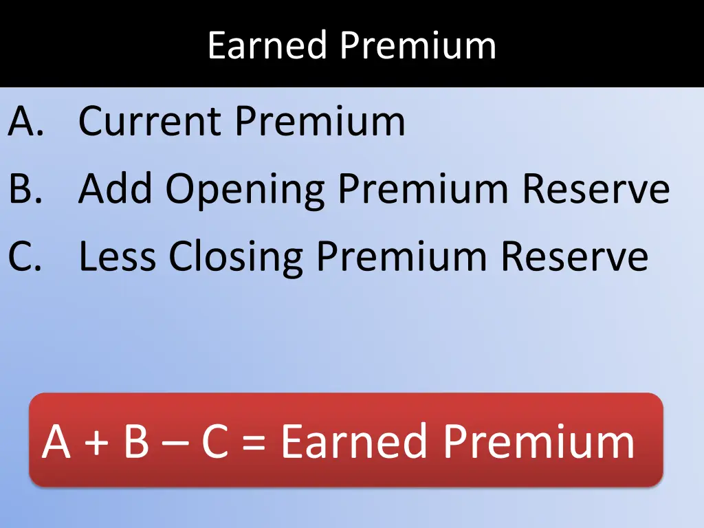 earned premium