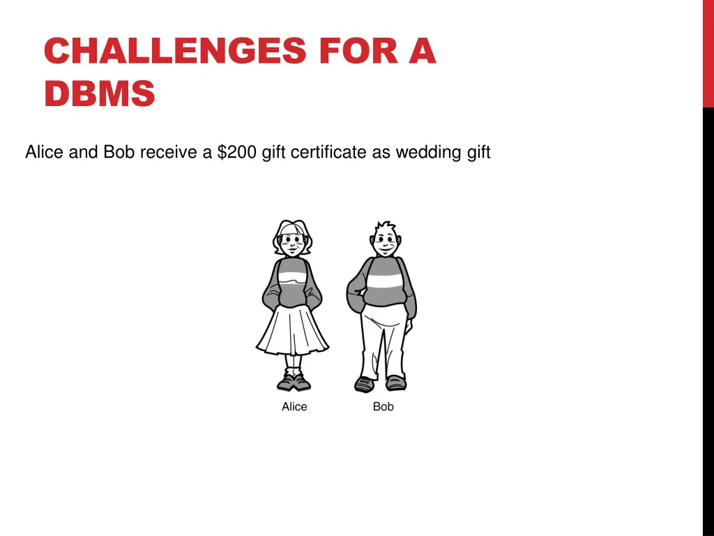 challenges for a dbms