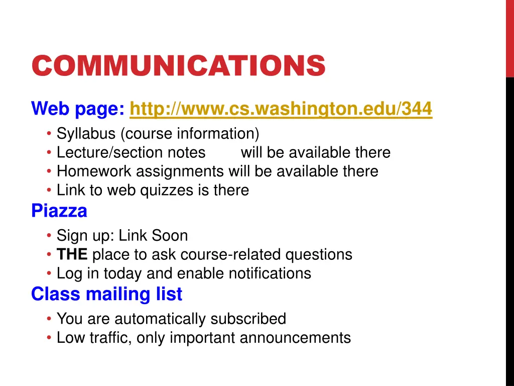communications