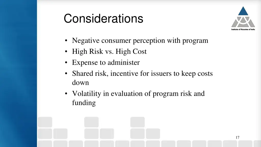 considerations