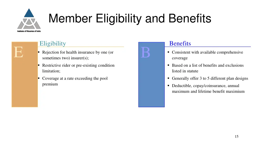 member eligibility and benefits