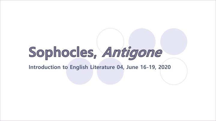 sophocles antigone