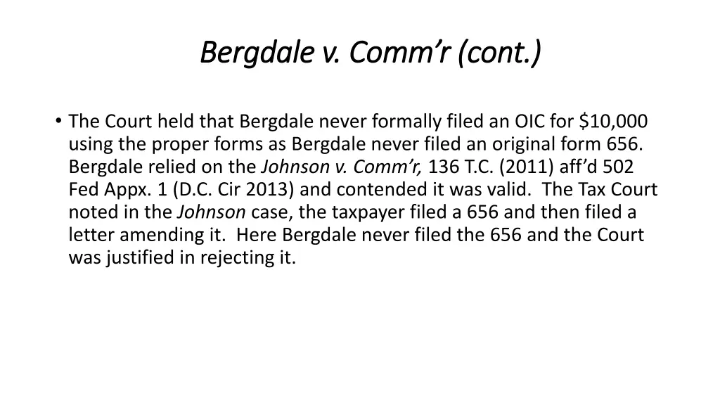 bergdale bergdale v v comm r