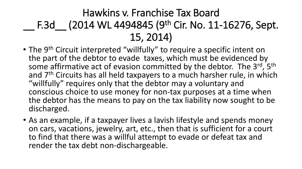 hawkins v franchise tax board hawkins v franchise