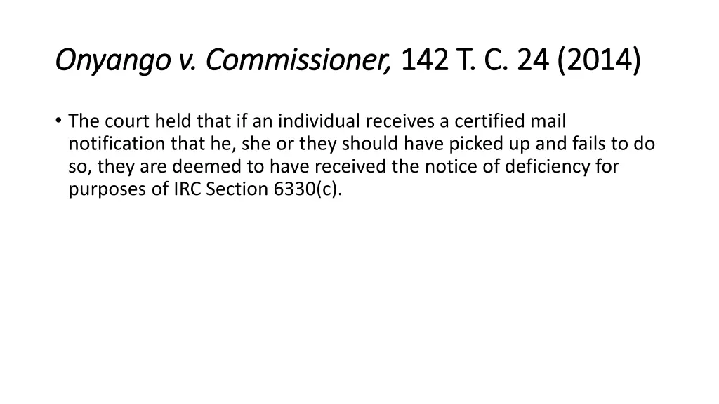onyango onyango v commissioner v commissioner