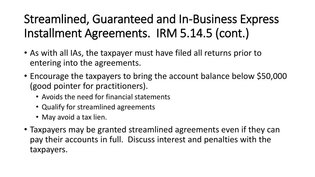 streamlined guaranteed and in streamlined 2