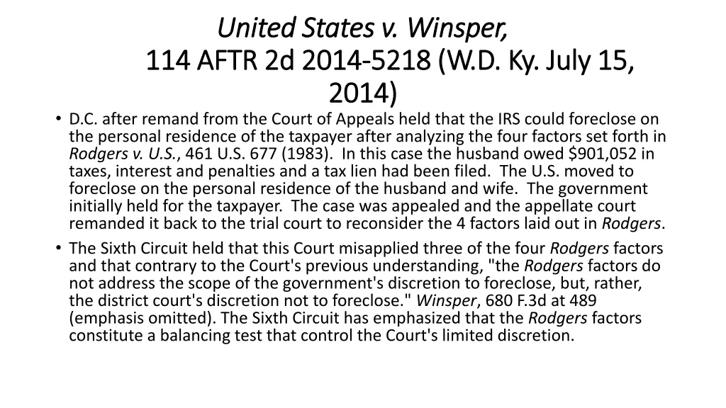 united states v winsper united states v winsper