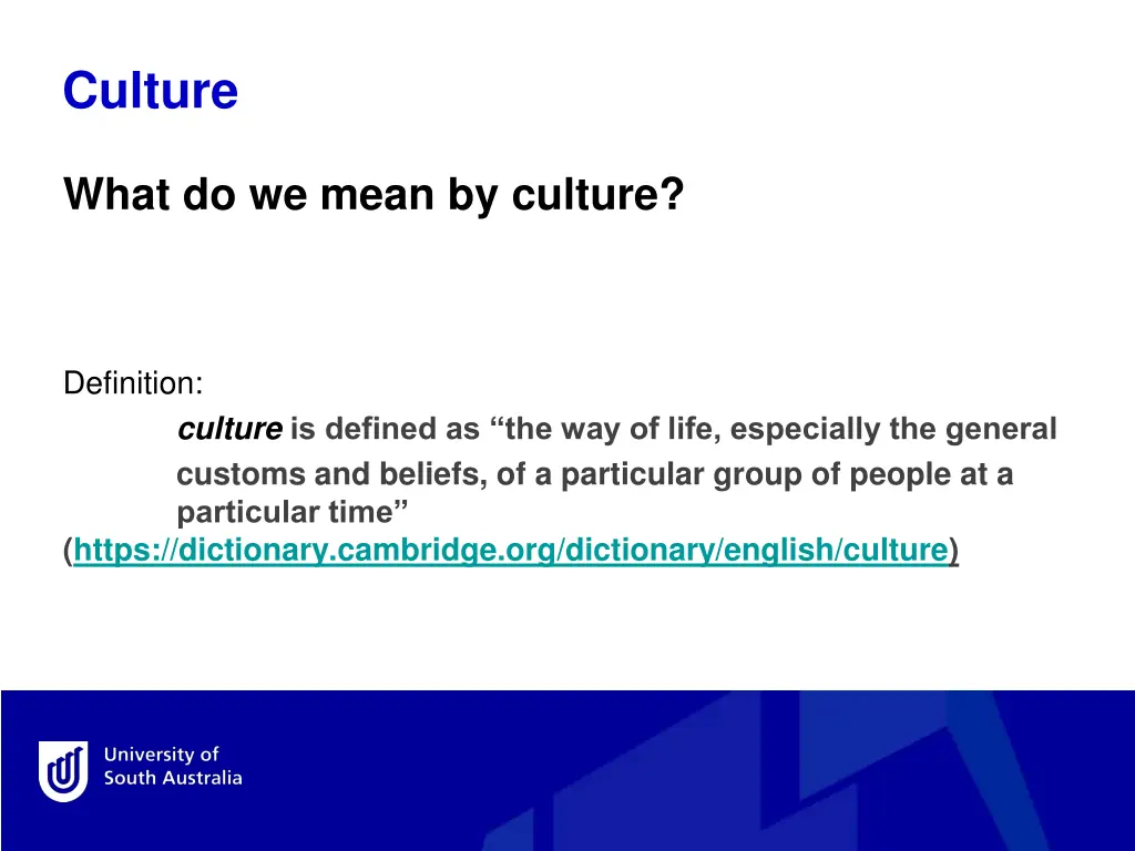 culture