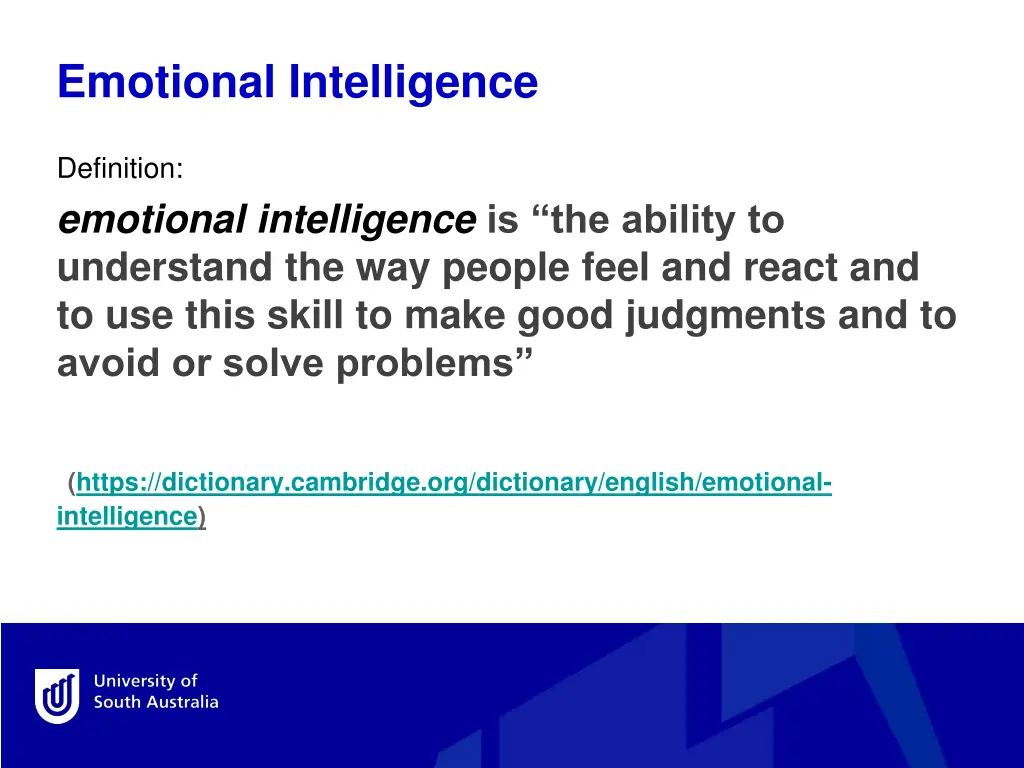 emotional intelligence