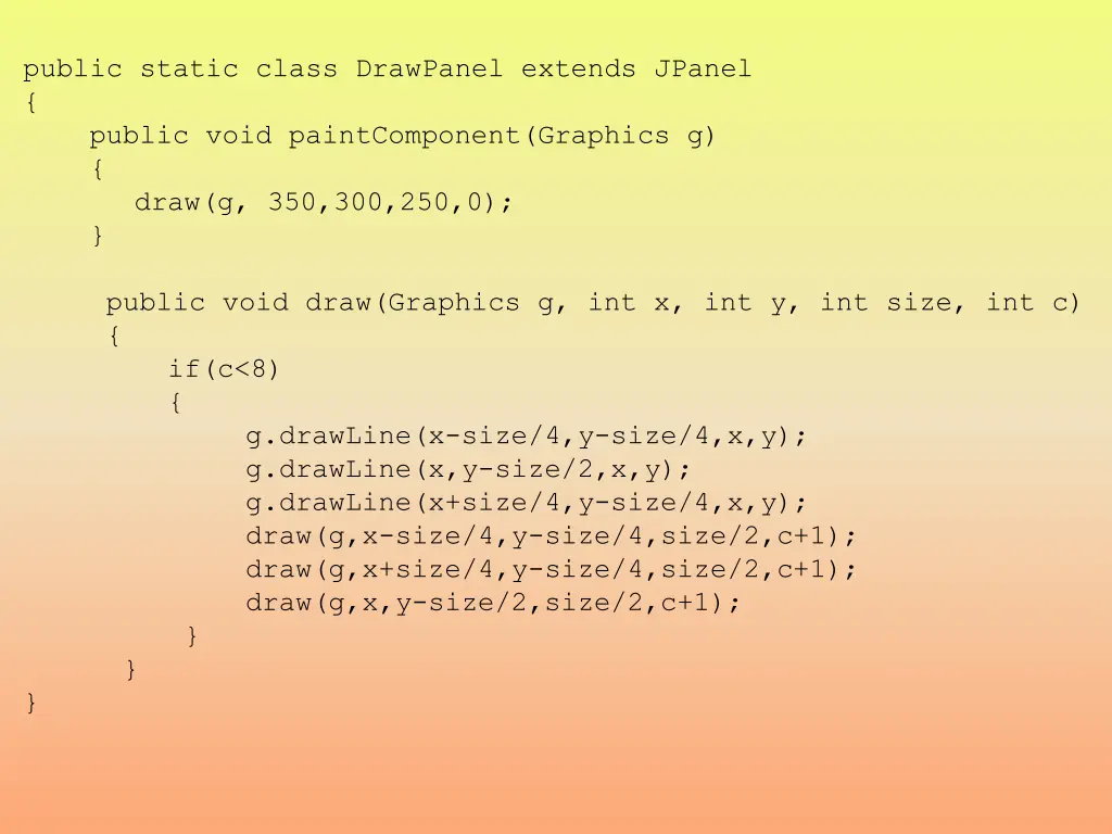 public static class drawpanel extends jpanel 1