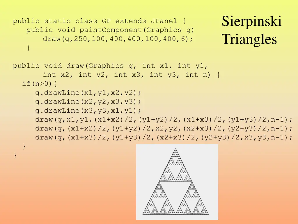 sierpinski triangles