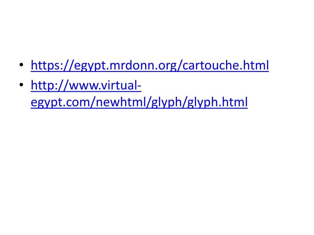 https egypt mrdonn org cartouche html http