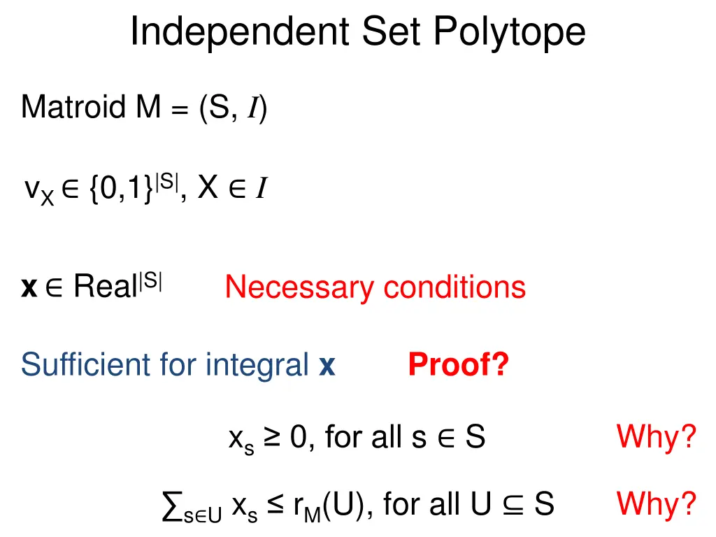 independent set polytope 1