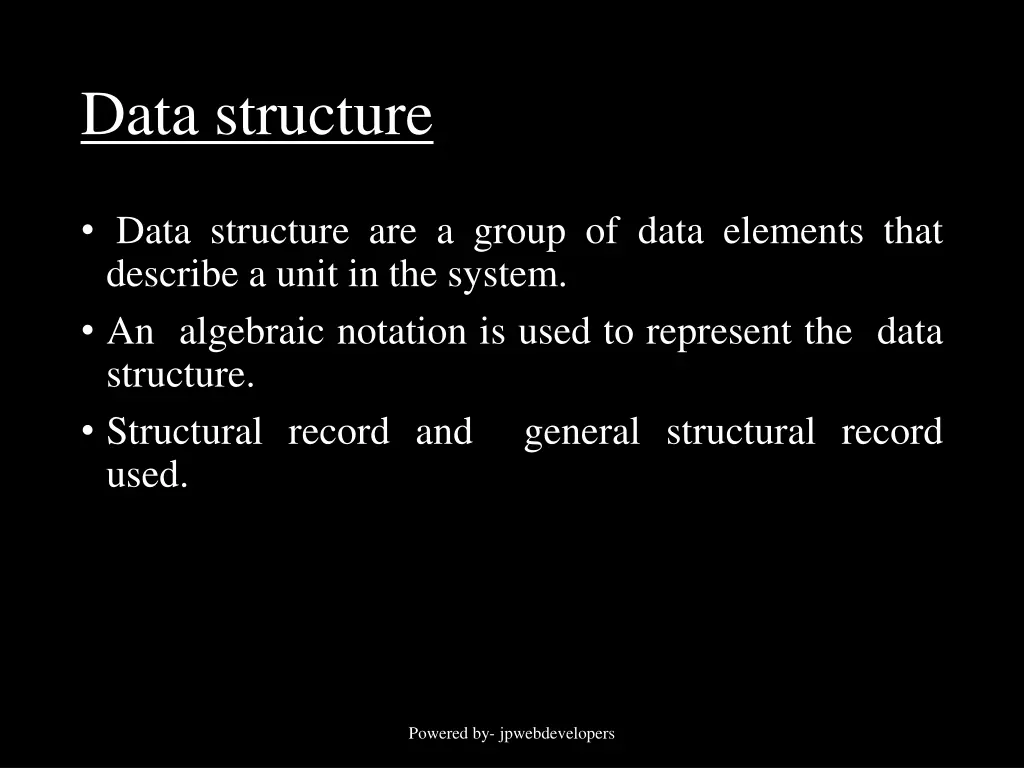 data structure