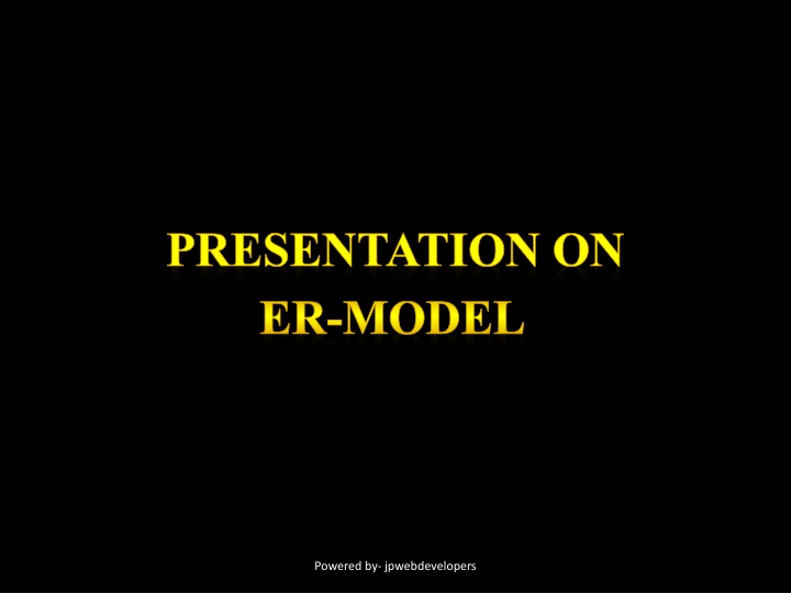 presentation on er model
