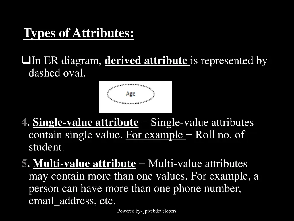 types of attributes 2