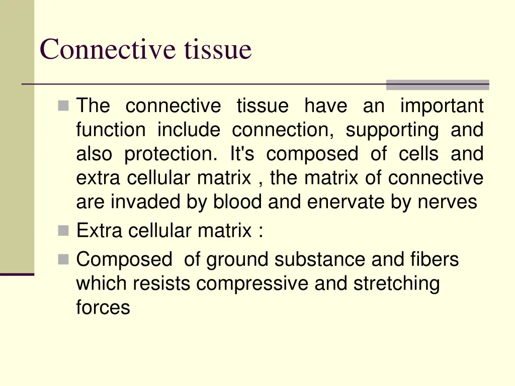 connective tissue