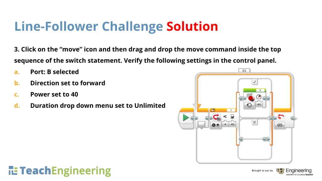 line follower challenge solution 2