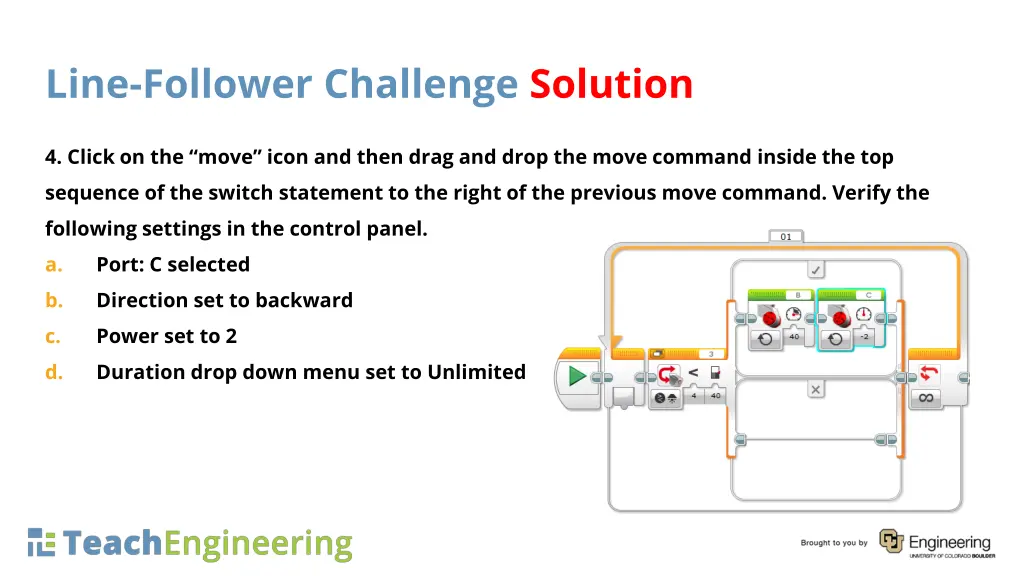 line follower challenge solution 3