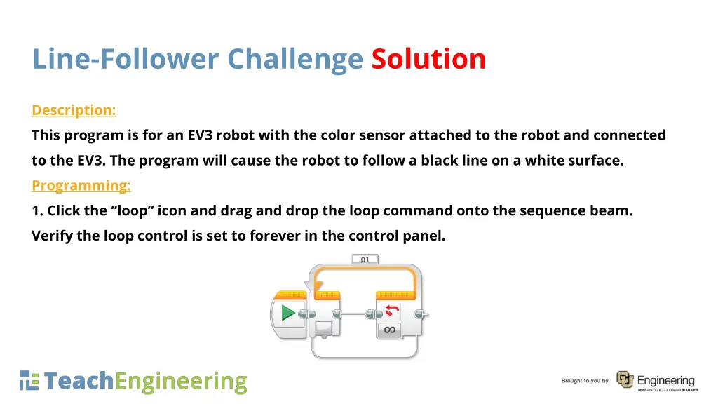 line follower challenge solution