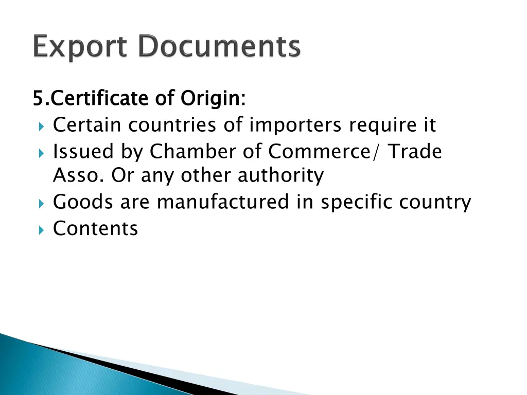 5 certificate of origin certain countries