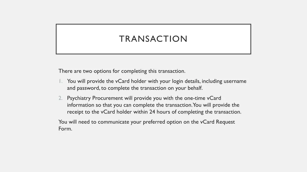 transaction