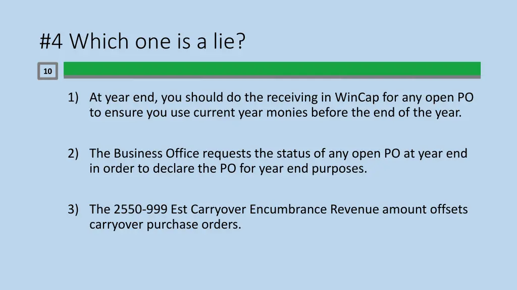 4 which one is a lie